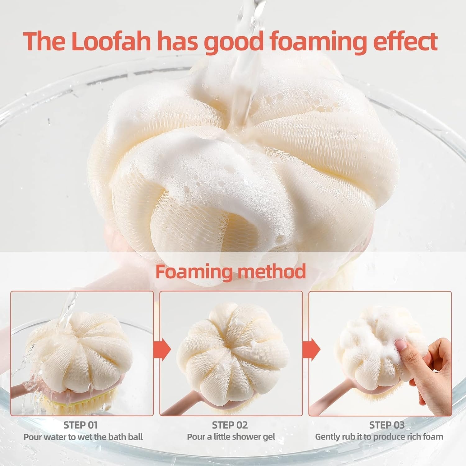 2 in 1 Bath Brush ? Silicone Body Scrubber with Soft Bristles & Shampoo Dispenser, Gentle Exfoliating Shower Brush for Wet & Dry Use, Deep Cleaning for Men & Women