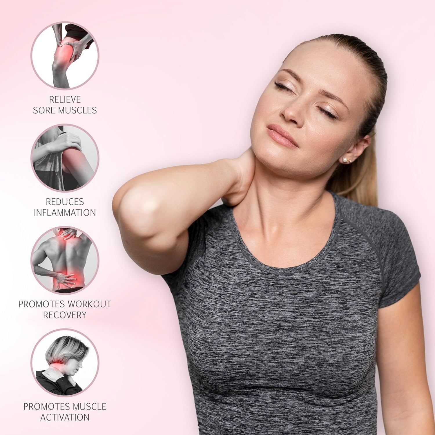 Shiatsu Deep Rolling Massager ? Electric Neck, Back & Shoulder Massager with Heat, 3D Kneading Massage Nodes, Adjustable Intensity for Home, Office & Car Use