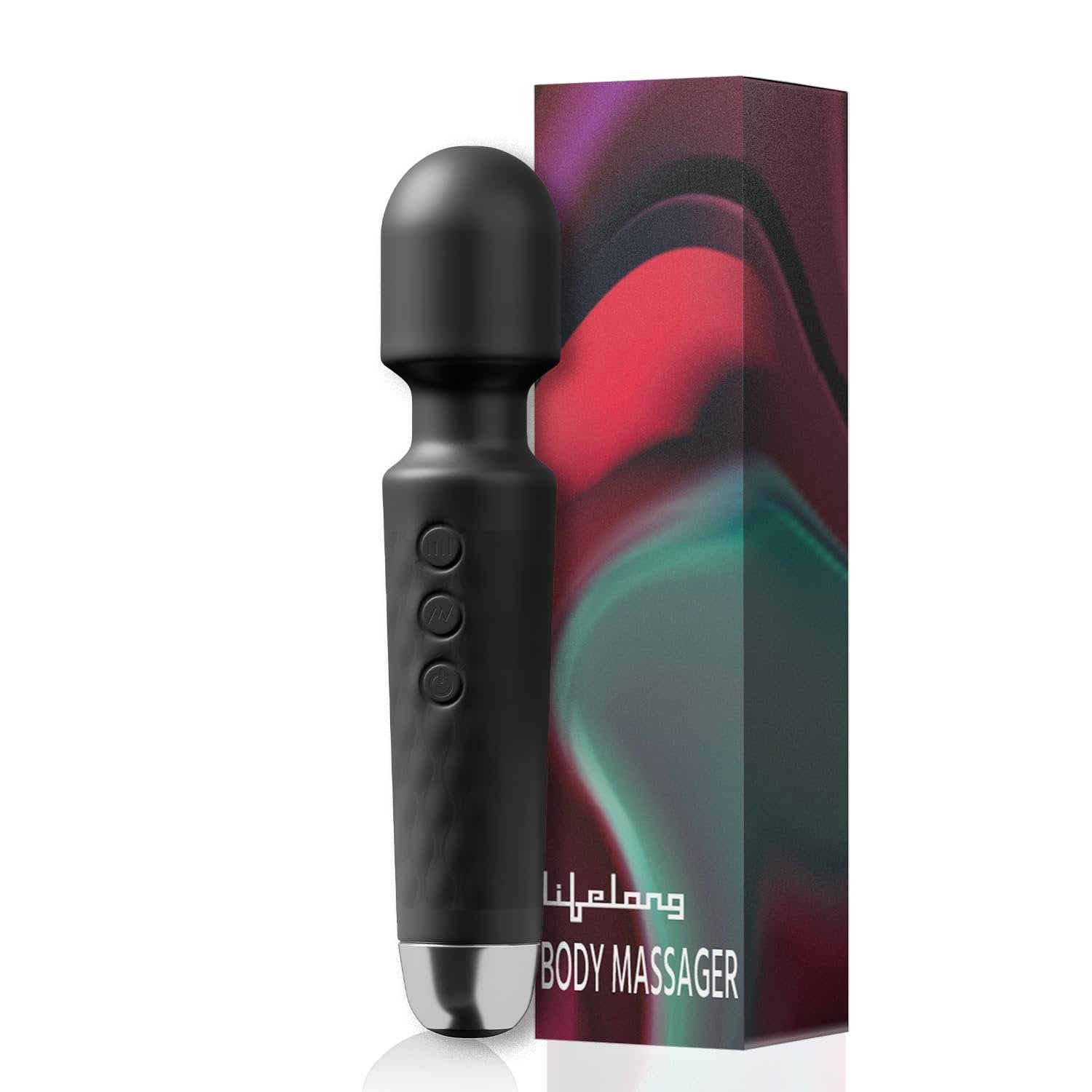 Full Body Massager for Pain Relief | Electric Handheld Body Massager with Multiple Attachments | Relaxing Deep Tissue Muscle Massager for Neck, Back, Legs & Shoulder | Portable & Powerful Massager