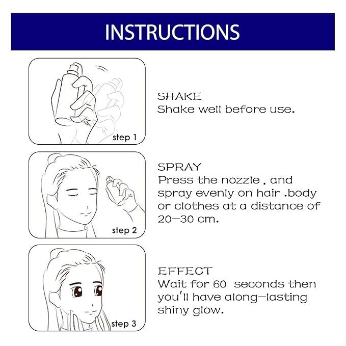 Shiny Glitter Spray ? Sparkling Glitter Aerosol Spray for Arts & Crafts, Party Decorations, Costumes & Makeup, Non-Toxic & Easy to Use