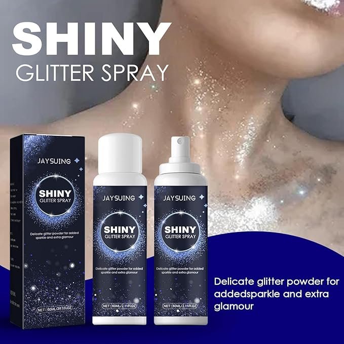 Shiny Glitter Spray ? Sparkling Glitter Aerosol Spray for Arts & Crafts, Party Decorations, Costumes & Makeup, Non-Toxic & Easy to Use