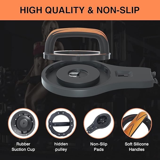 9-in-1 Push Up Board ? Multifunction Home Workout Equipment with Color-Coded System for Chest, Back, Shoulders, Triceps & Core, Portable Strength Training System