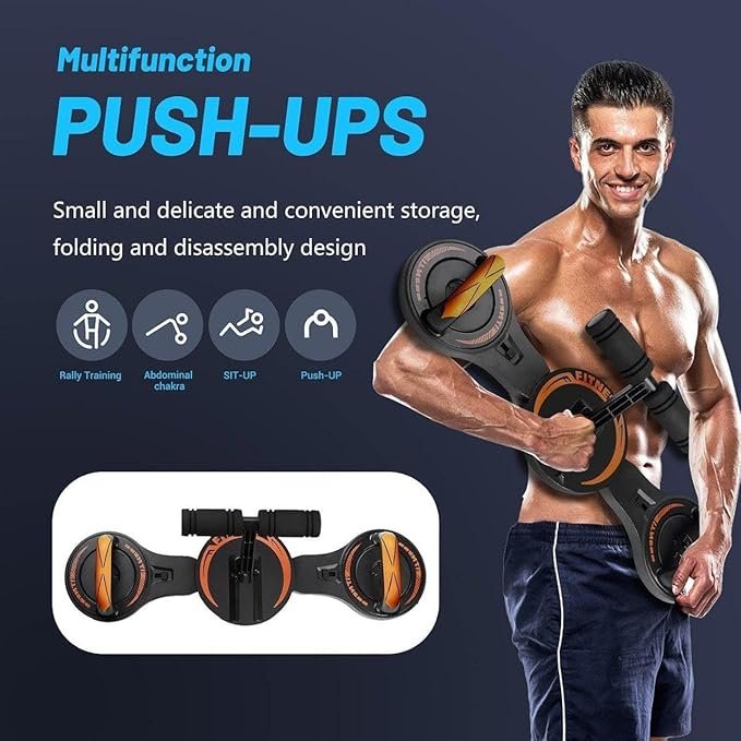 9-in-1 Push Up Board ? Multifunction Home Workout Equipment with Color-Coded System for Chest, Back, Shoulders, Triceps & Core, Portable Strength Training System