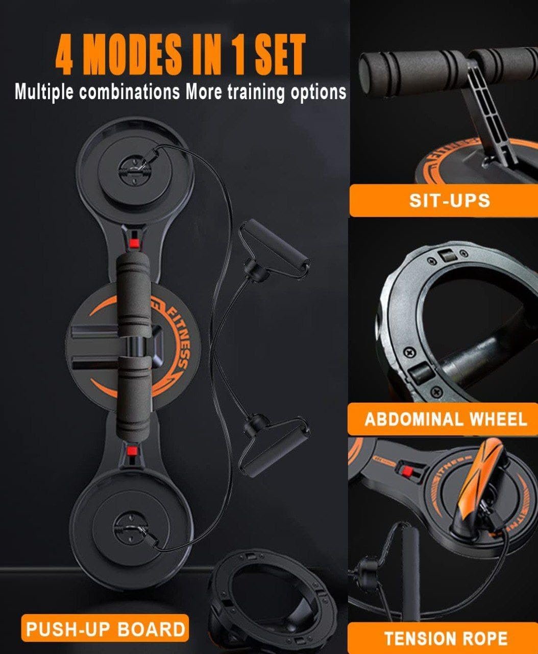 9-in-1 Push Up Board ? Multifunction Home Workout Equipment with Color-Coded System for Chest, Back, Shoulders, Triceps & Core, Portable Strength Training System