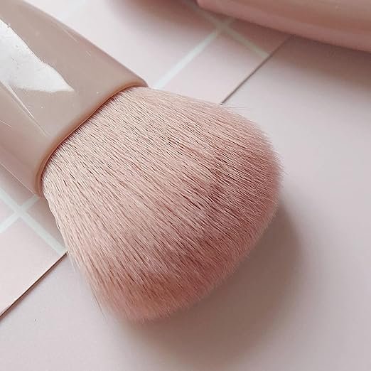 Makeup Brush with Built-in Mirror ? Compact 2-in-1 Travel Beauty Brush for Face, Blush & Powder, Portable Folding Design for Purse, Travel & Daily Use