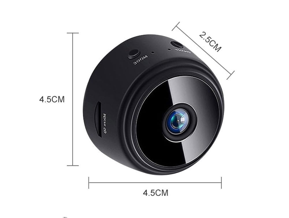 Wireless A9 Mini Camera ? HD WiFi Spy Camera with Night Vision & Motion Detection, Remote View via App, Small Security Camera for Home, Office & Car