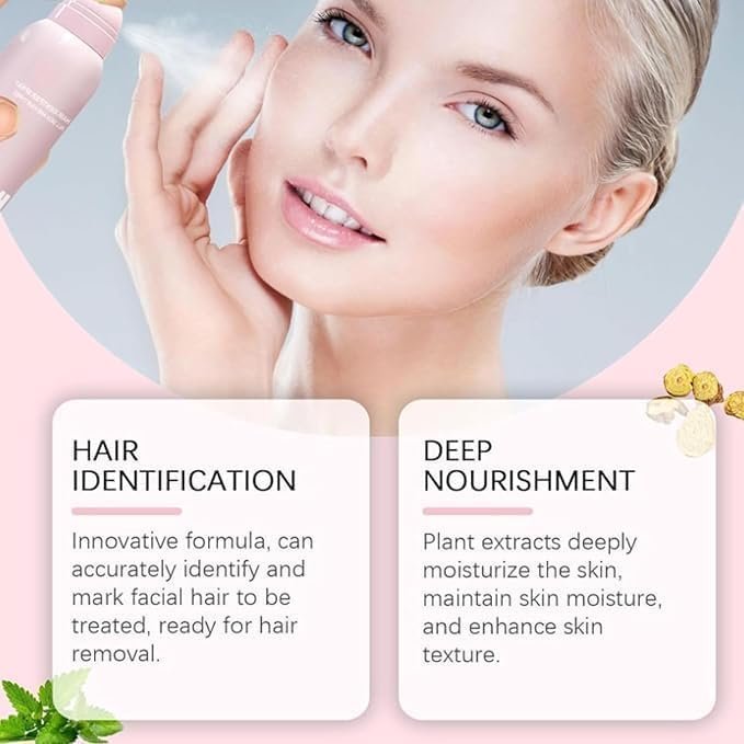 Hair Identifier Spray ? Precision Hair Color Guide Spray for Haircuts, Hairline Styling, Beard Shaping & Edge Control, Easy Wash-Off Formula for Barbers & Stylists