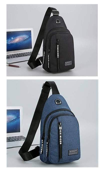 Unisex Waterproof Sling Bag ? Crossbody Shoulder Bag with Adjustable Strap, Lightweight Anti-Theft Chest Bag for Travel, Hiking, Biking & Daily Use