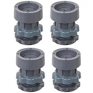 Height Adjustable Anti Vibration Pads ? Heavy Duty Shock Absorber Feet for Washing Machine, Refrigerator & Furniture, Noise Reduction Leveling Stand (Set of 4)