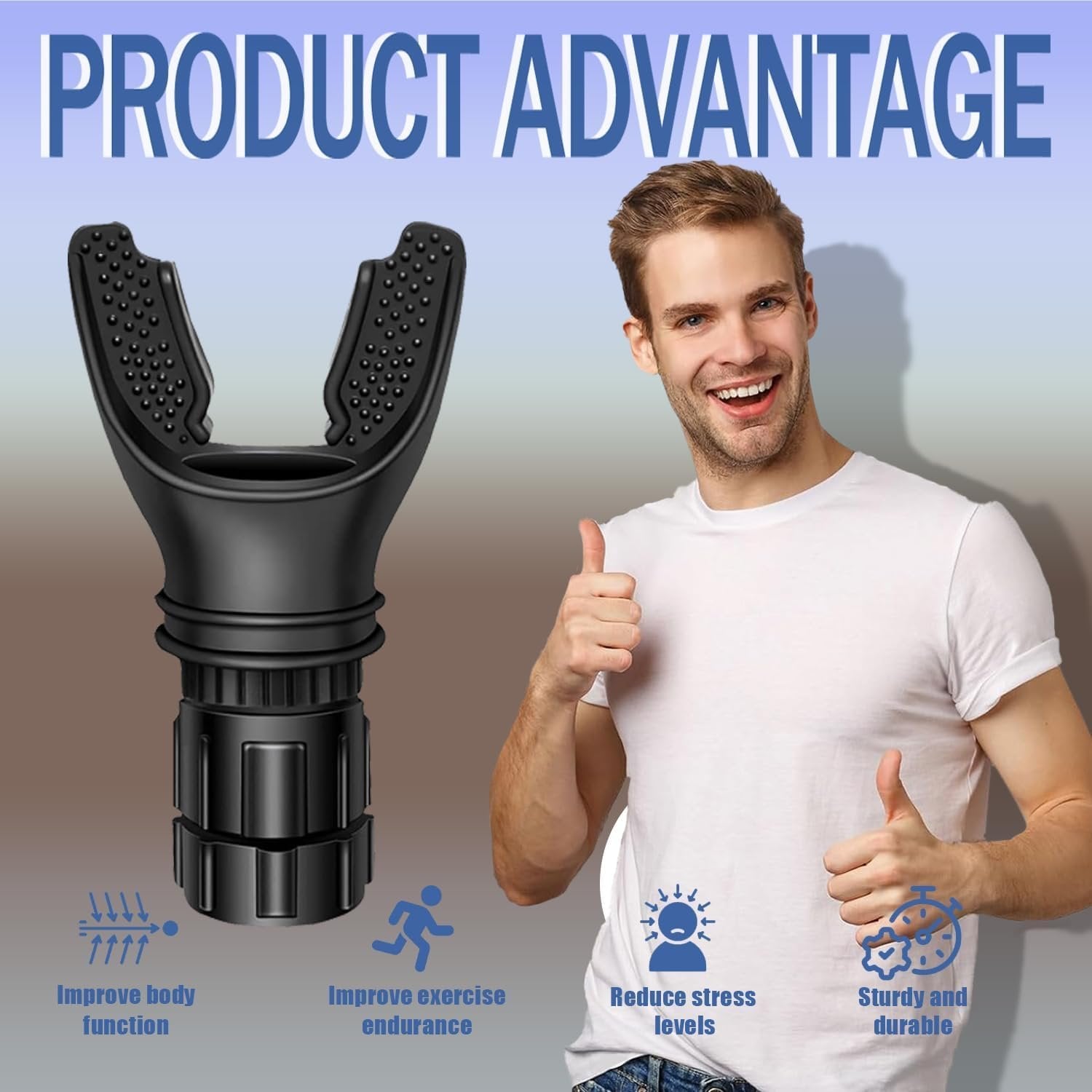 Lung Breathing Trainer ? Respiratory Exercise Device for Lung Capacity &amp; Endurance, Portable Lung Exerciser for Adults, Seniors &amp; Athletes