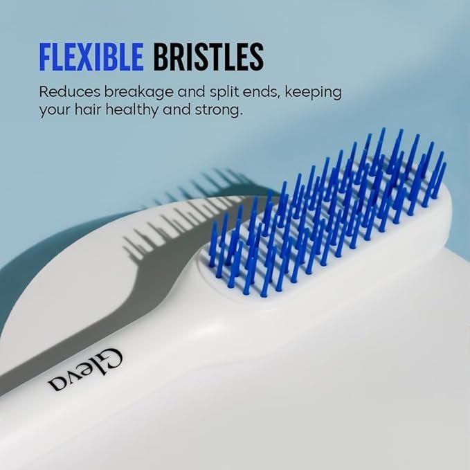 Self Cleaning Hair Brush ? Detangling Comb with One-Click Hair Removal, Anti-Static Scalp Massage Brush for All Hair Types, Women &amp; Men