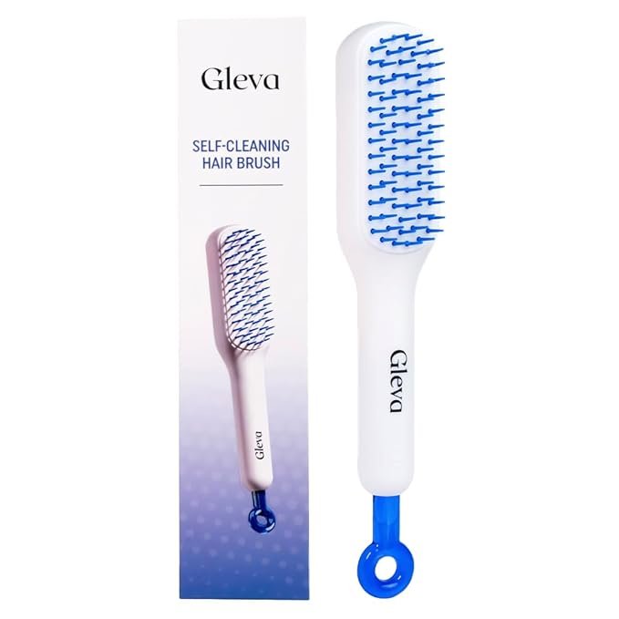 Self Cleaning Hair Brush ? Detangling Comb with One-Click Hair Removal, Anti-Static Scalp Massage Brush for All Hair Types, Women &amp; Men