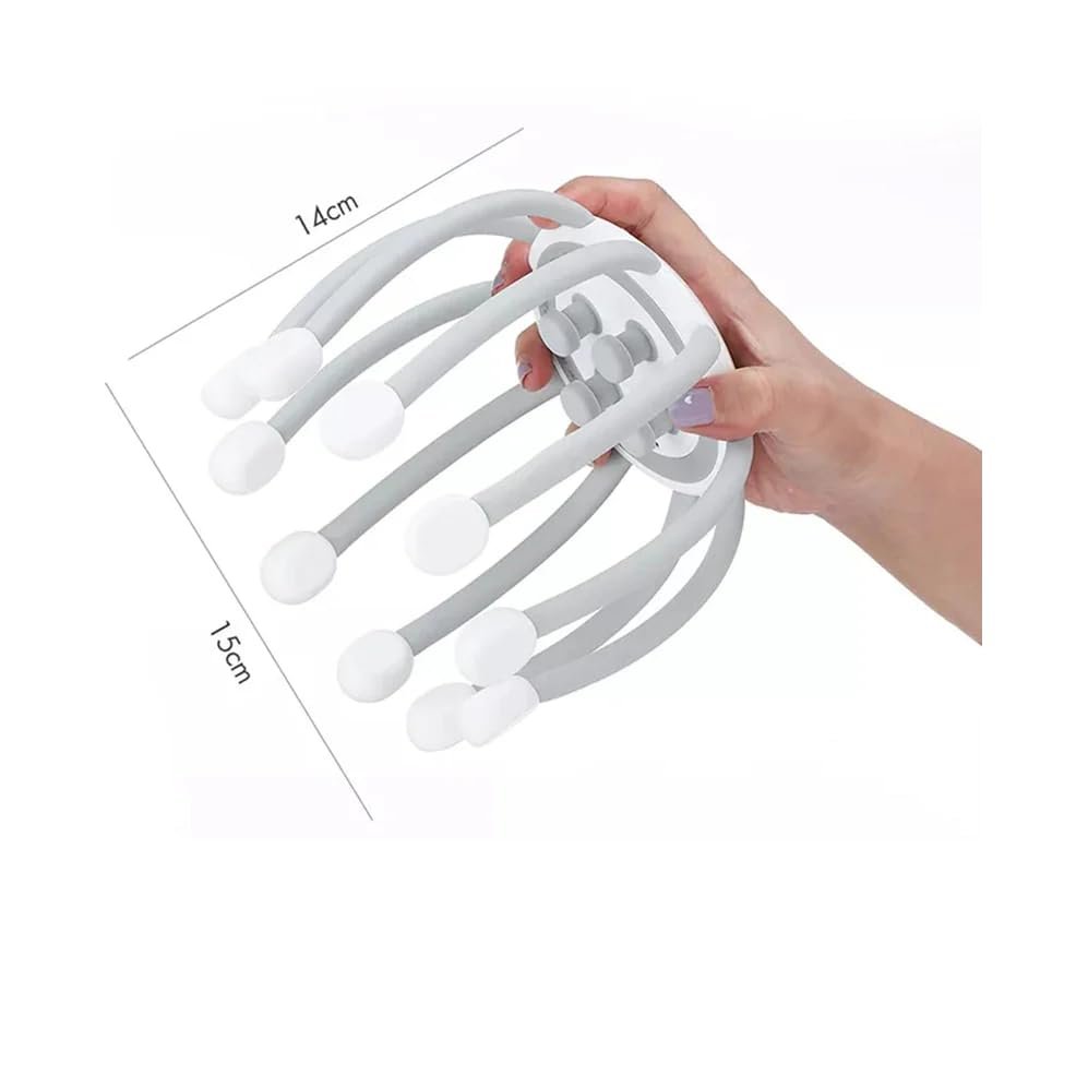 Head Massager ? Scalp Massage Tool for Stress Relief & Relaxation | Manual Octopus Design, Improves Blood Circulation, Lightweight & Portable