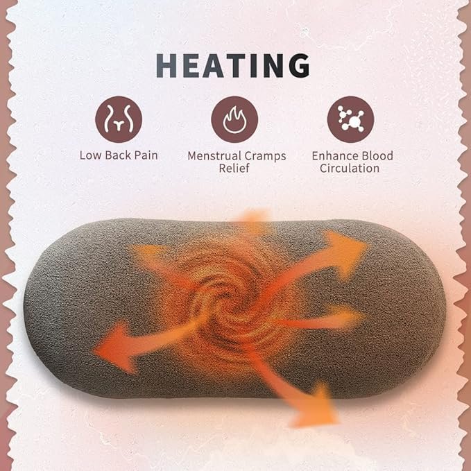 Period Pain Relief Device ? Rechargeable Menstrual Cramp Relief Belt with Heat & Vibration | Portable, Adjustable & USB Powered for Women