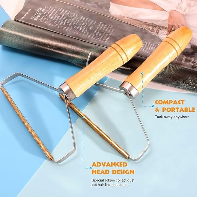 Lint Remover for Clothes ? Portable Fabric Shaver for Sweaters, Jackets, Blankets & Upholstery | Reusable Manual Fuzz Remover for Pet Hair & Pills