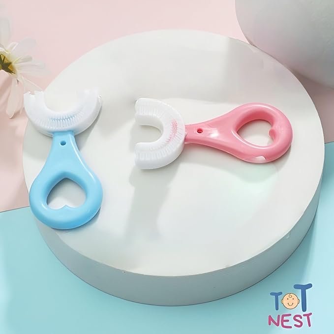 Baby U Shape Toothbrush | Silicone Soft Toothbrush for Infants & Toddlers | Safe BPA-Free Oral Care Trainer for Early Teeth Cleaning