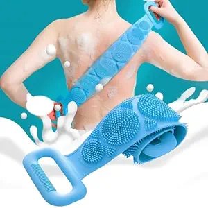 Bath Scrubber Belt | Exfoliating Back Scrubber for Deep Cleaning & Smooth Skin | Soft & Durable Loofah Strap for Shower & Bath