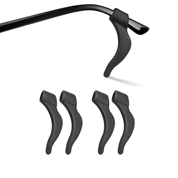 Eyeglasses Anti-Slip Grip Pair ? Soft Silicone Temple Tips for Glasses & Sunglasses ? Comfortable Ear Hooks for Secure Fit & All-Day Wear