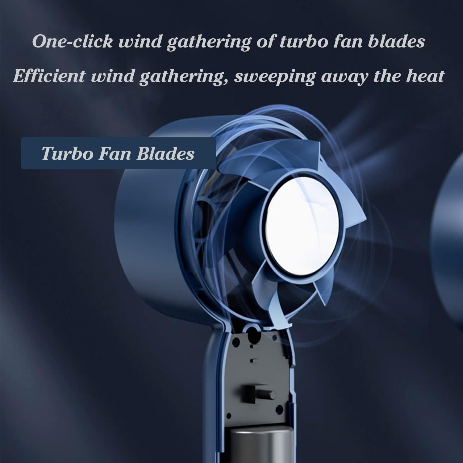 Mini Portable Handheld Fan ? USB Rechargeable Small Personal Fan with 3-Speed Settings, Quiet Operation, Pocket Size for Travel, Office & Outdoor Use
