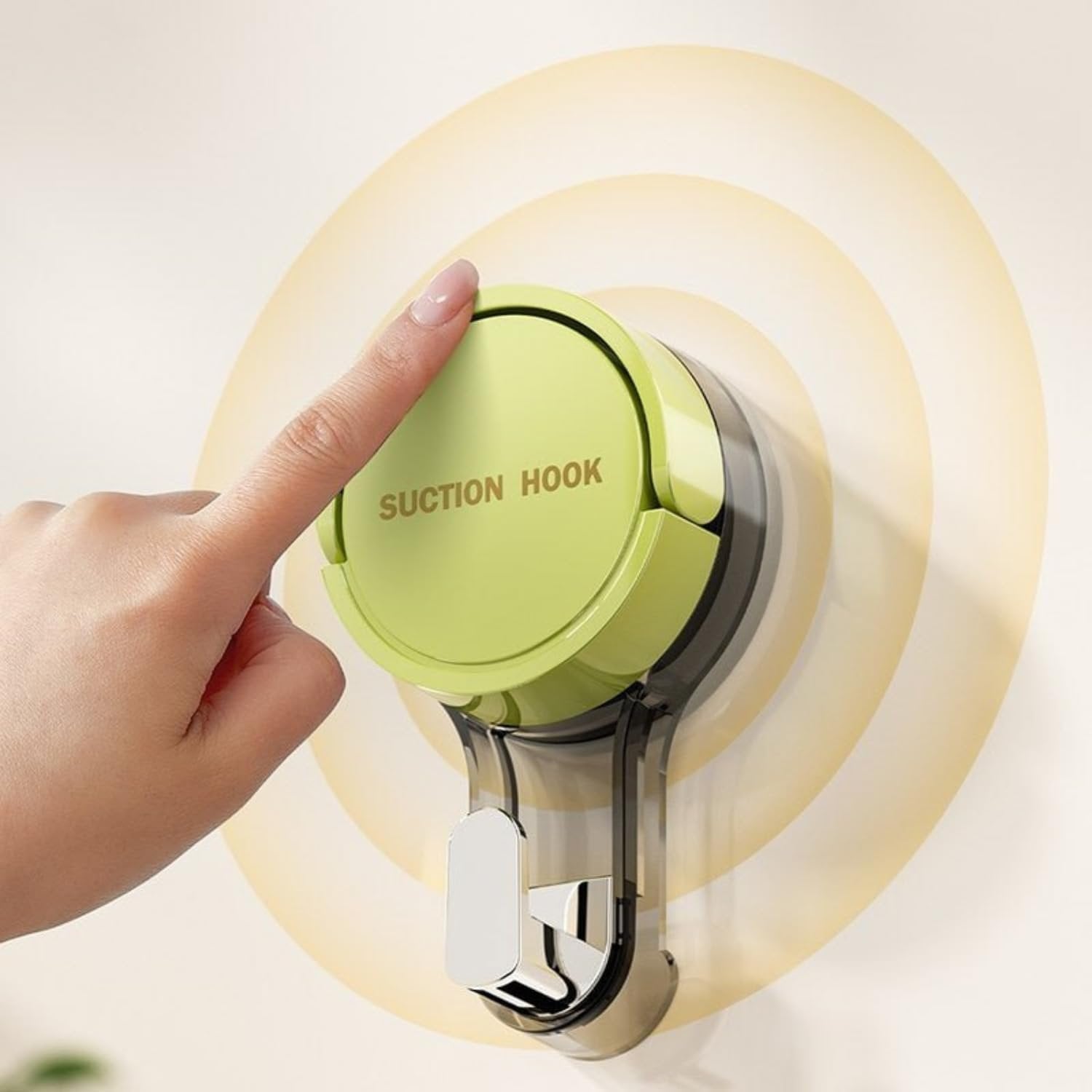 Reusable Suction Hook ? Heavy Duty Wall Hook with Strong Vacuum Seal, No-Drill Removable Adhesive Hook for Bathroom, Kitchen & Home Organization