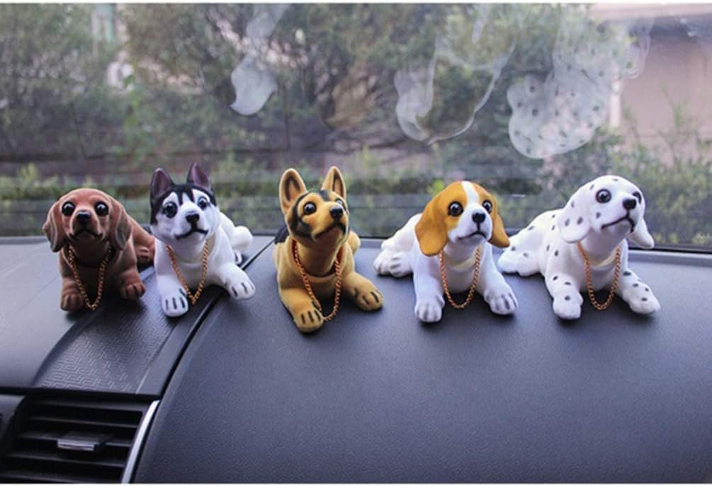Bobblehead Dog ? Cute Dashboard Puppy Bobble Head Toy, Car Decoration & Home Desk Ornament, Wobble Head Figurine for Dog Lovers & Gifts
