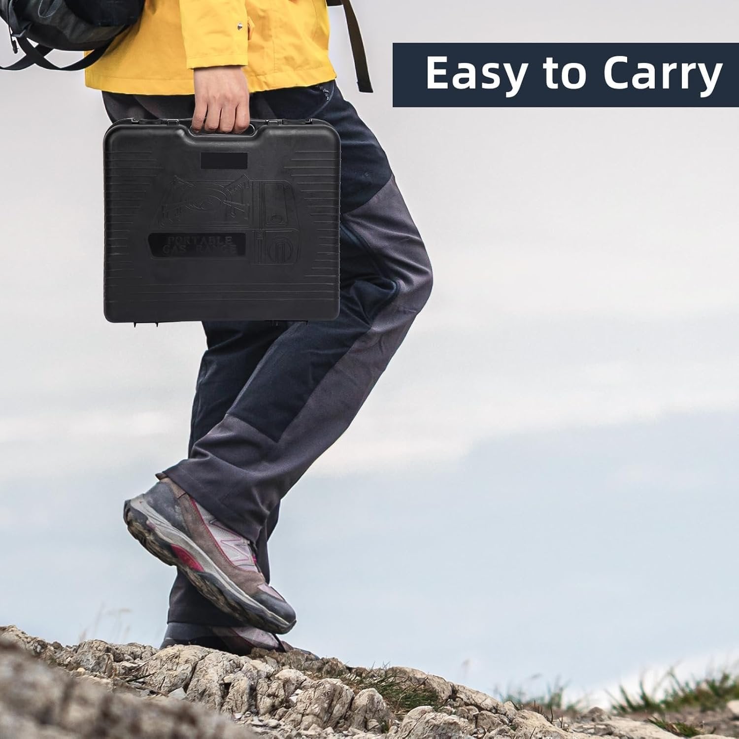 2 in 1 Portable Gas Stove ? Dual-Use Butane & LPG Camping Stove, Compact Outdoor Gas Burner for Cooking, Traveling, Hiking & Emergency Use