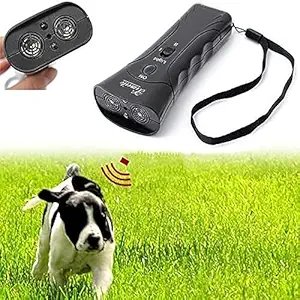 Super Ultrasonic Dog Chaser ? Handheld Anti-Bark Dog Repellent & Training Device with LED Light, Safe & Humane Pet Deterrent for Outdoor & Home Use