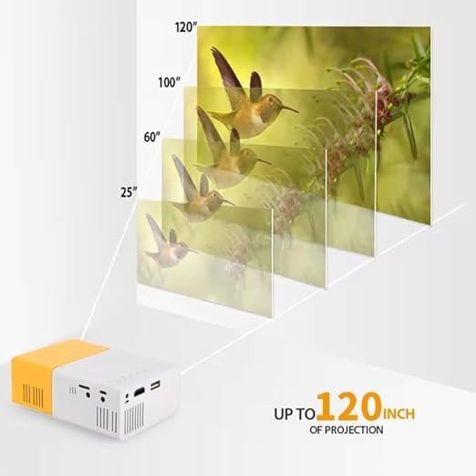 Mini Projector ? Portable LED Home Theater Projector with HDMI & USB, Compatible with Smartphone, Laptop, TV Stick, for Movies, Games & Presentations