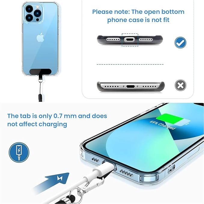 Mobile Lanyard ? Universal Phone Neck Strap with Adjustable Length, Detachable Tether for All Smartphones, Hands-Free Holder for Travel, Work & Outdoor Use
