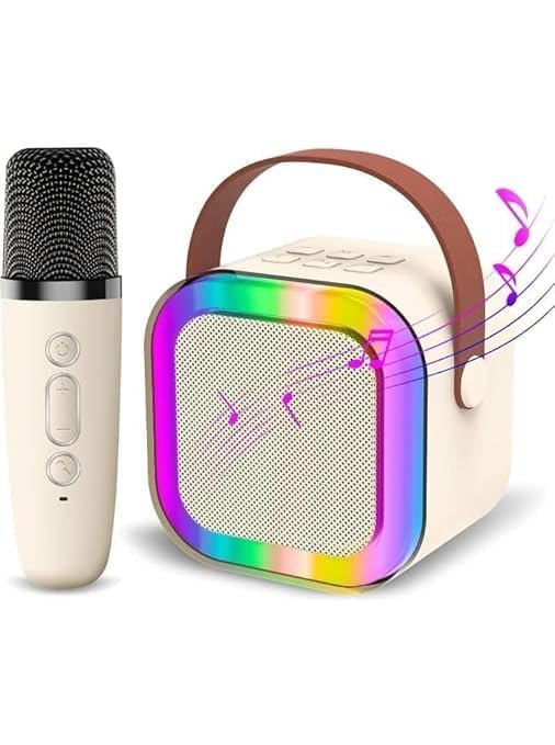 K12 Bluetooth Wireless Speaker ? Portable High Bass Rechargeable Speaker with Mic Support, USB/TF Card/AUX/FM Compatible for Outdoor & Indoor Use
