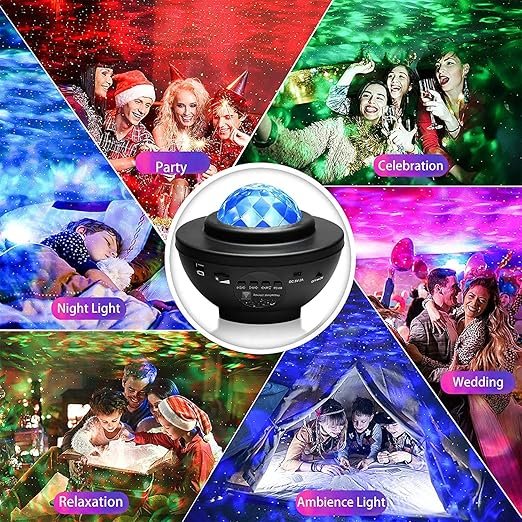 Galaxy Projector Night Light ? Star Nebula Projector with Remote Control & Timer | 360? Rotating Sky Light for Bedroom, Kids Room, Home Decor & Gifts