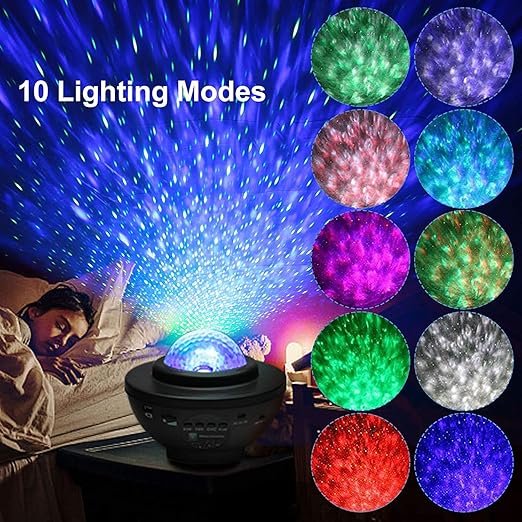 Galaxy Projector Night Light ? Star Nebula Projector with Remote Control & Timer | 360? Rotating Sky Light for Bedroom, Kids Room, Home Decor & Gifts