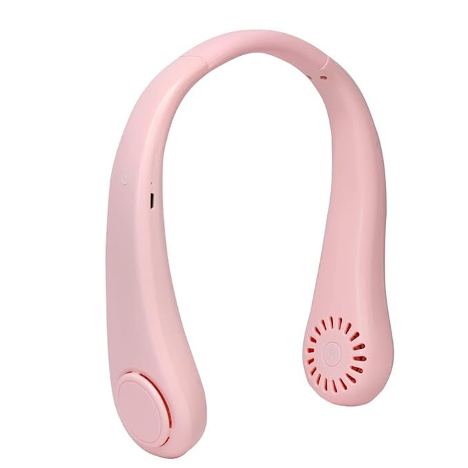 Portable Neck Fan ? Hands-Free Rechargeable Bladeless Personal Fan with 3 Speeds | Silent Cooling Neckband Fan for Travel, Office, Sports & Outdoors