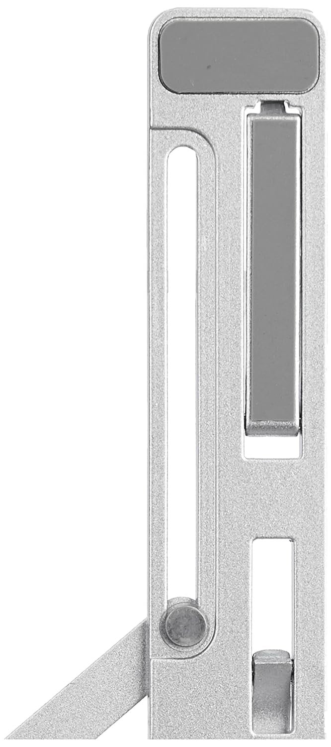 Aluminium Laptop Stand | Adjustable & Foldable Ergonomic Laptop Riser for Desk | Heat Dissipation, Anti-Slip Design for MacBook, Dell, HP & All 10"?17" Laptops