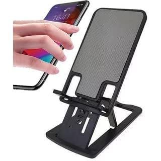 Desktop Replacement Phone Stand | Adjustable Foldable Mobile Holder for Desk | Universal Stand for Smartphones, Tablets, Office & Home Use