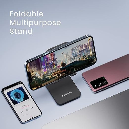 Adjustable Plastic Mobile Stand | Foldable & Lightweight Phone Holder for Desk & Table | Universal Mobile & Tablet Holder with 360? Rotation