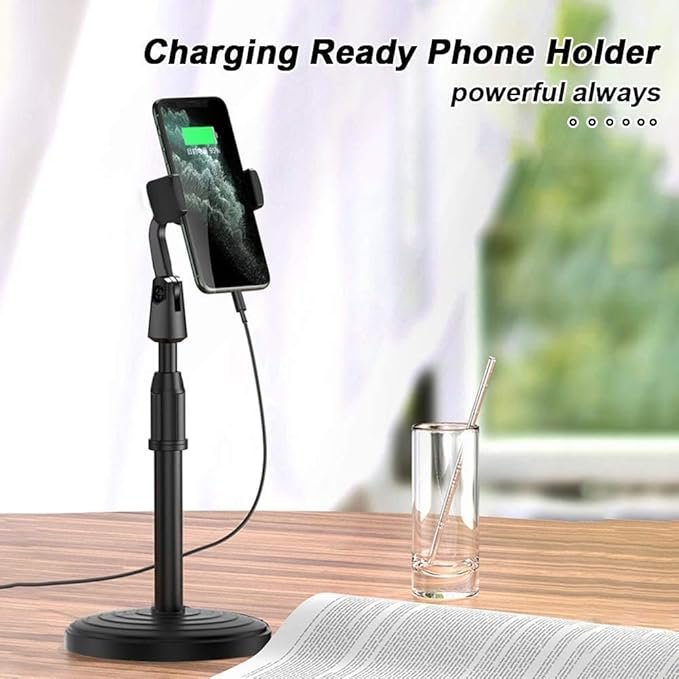Portable Mobile Stand ? Foldable & Adjustable Phone Holder for Desk, Table & Travel ? Universal Mobile Stand for All Smartphones & Tablets