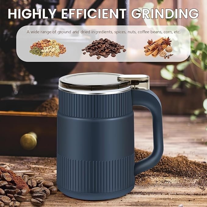 Manual Coffee Grinder with Handle ? Portable Hand Crank Coffee Bean Grinder, Adjustable Ceramic Burr for Espresso, French Press, Drip &amp; Travel Use