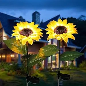 Solar Sunflower Light ? Realistic LED Garden Stake Light (1 Piece) | Waterproof Solar-Powered Flower Lamp for Outdoor Lawn, Pathway, Yard & Home Decoration