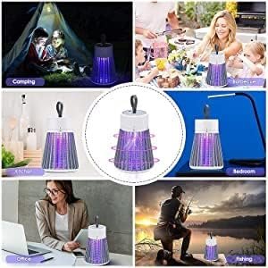USB Mosquito Killer Lamp | Silent UV Light Insect Trap with Suction Fan | Non-Toxic, Energy-Efficient Mosquito Trap for Home, Bedroom, Office & Outdoor Use