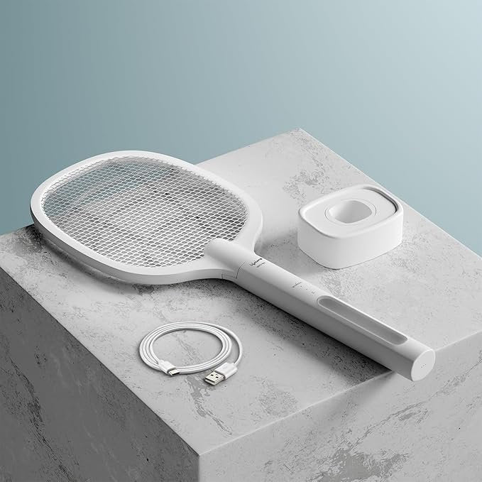 Mosquito Racket | Electric Bug Zapper Swatter with Rechargeable Battery | Portable Mosquito Killer for Indoor & Outdoor Use