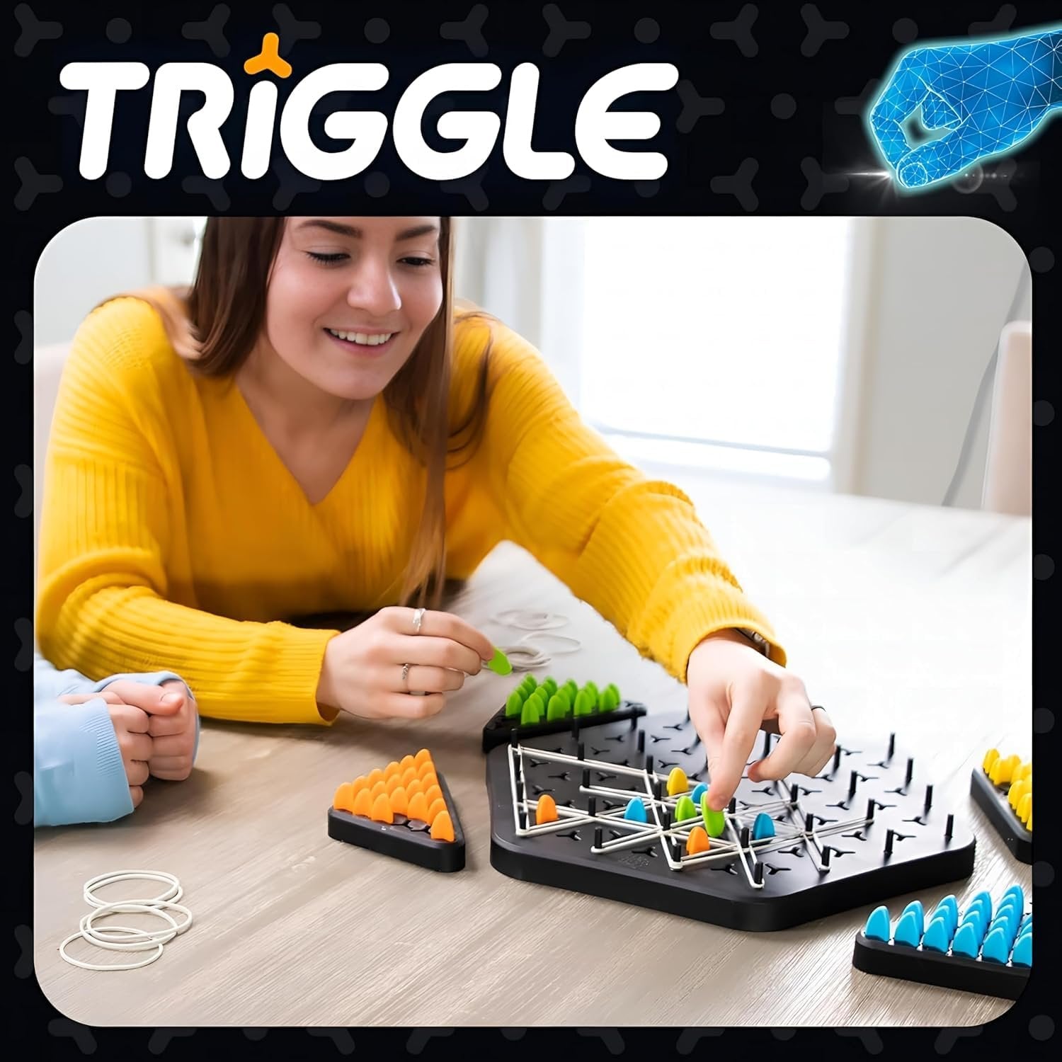 Triangle Chess Game ? Strategic Board Game for Kids & Adults, Compact Travel-Friendly Puzzle Game, Fun Brain Teaser for Family & Party Game Night