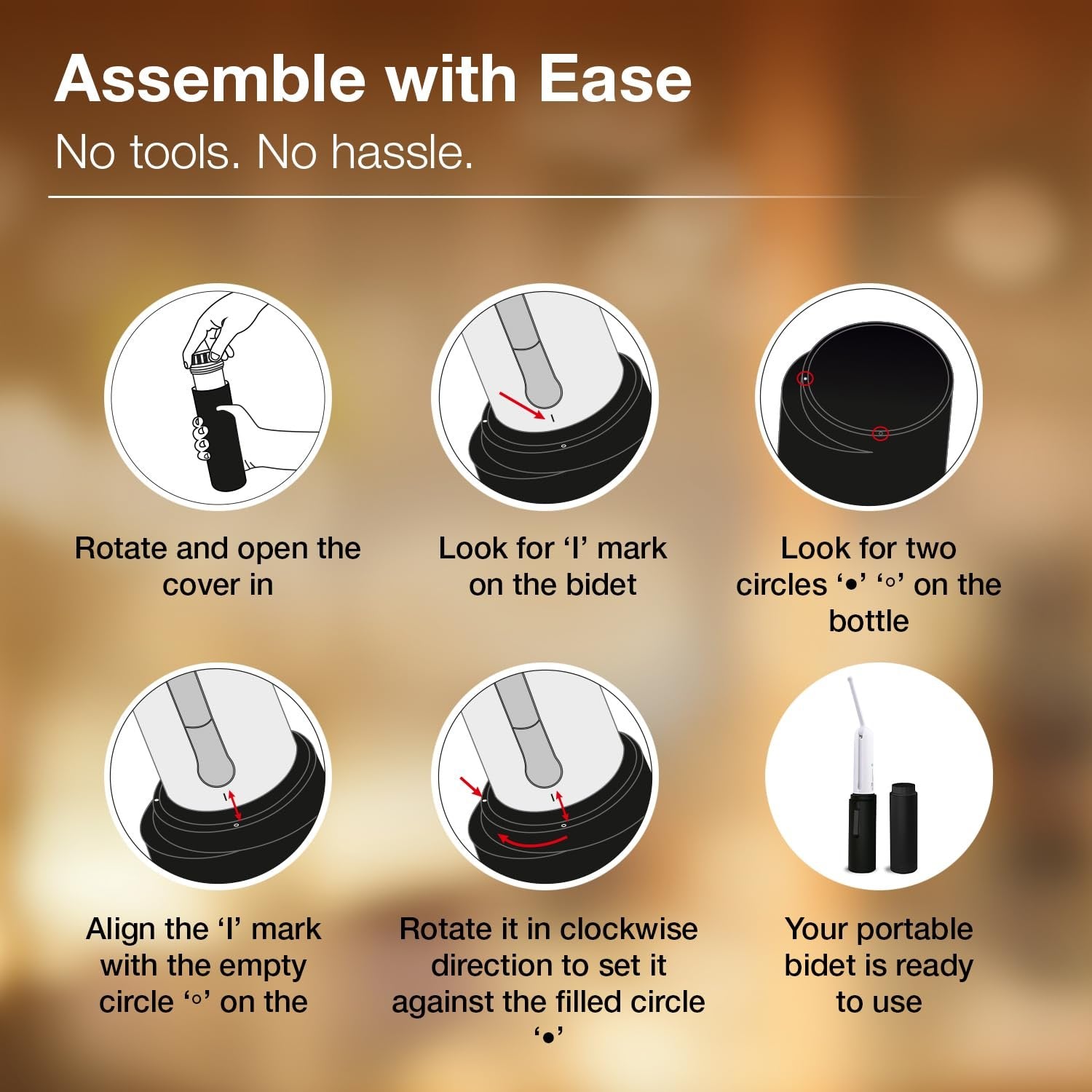 Portable Bidet for Travel ? USB-C Rechargeable Handheld Bidet Sprayer, Compact Personal Hygiene Device with Adjustable Water Pressure for Outdoors & Home Use