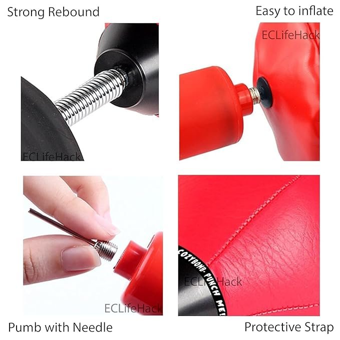 Desktop Punching Ball ? Stress Relief Speed Bag with Suction Base, Mini Boxing Ball for Office Desk, Workouts & Focus Boosting