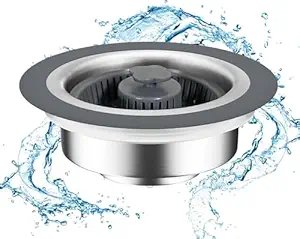 3 in 1 Kitchen Sink Drain Strainer Stopper ? Silicone Sink Filter, Hair Catcher & Plug, Anti-Clog Drain Cover for Kitchen, Bathroom, and Laundry Use