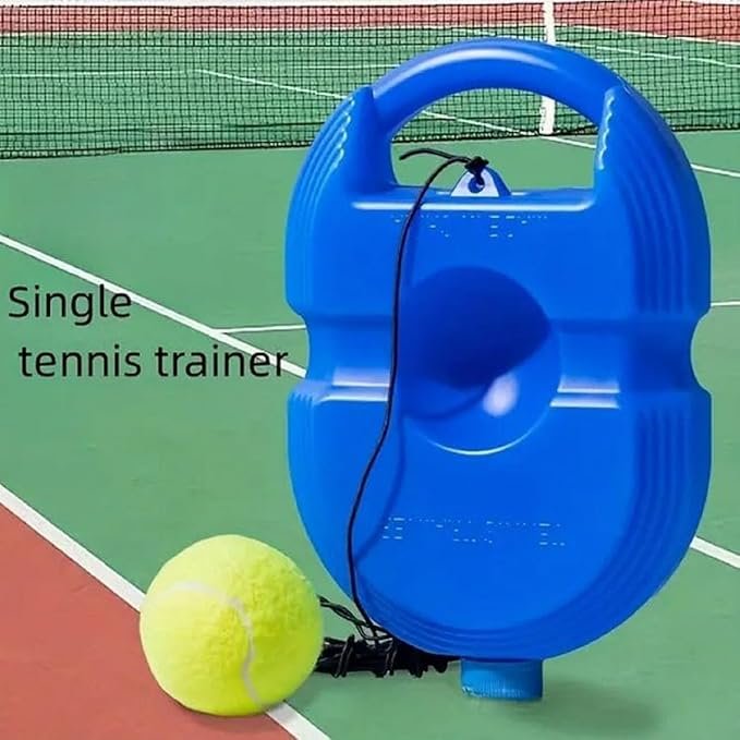 Solo Tennis Trainer ? Portable Tennis Practice Rebounder with Elastic Rope & Base | Self-Training Tennis Ball Set for Beginners & Professionals
