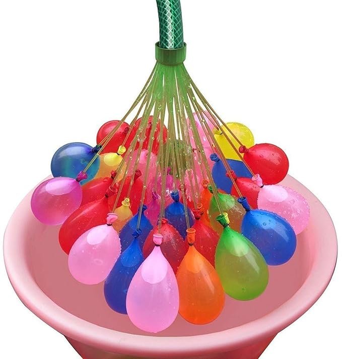 Holi Water Balloons ? Quick Fill Self-Sealing Balloons for Festival Fun | Biodegradable, Colorful Water Balloons for Kids & Adults (Pack of 111)