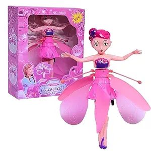 Flying Fairy Doll ? Hand Controlled Infrared Induction Hover Toy with LED Lights | USB Rechargeable, Auto Take-Off Magic Princess Doll for Girls (Ages 5+)