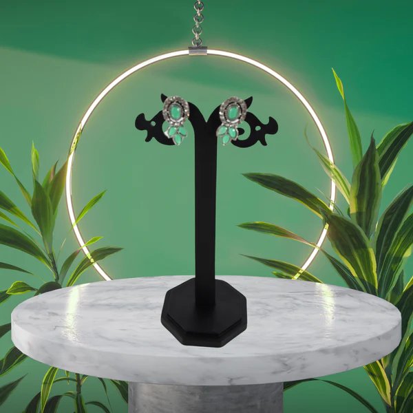 Exquisite Pink & Green Color Necklace Set ? Vibrant and Elegant Jewelry for Women