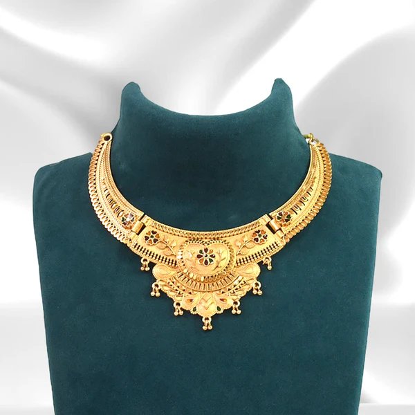 Elegant Gold Plated Necklace Set for Women ? Timeless Luxury for Weddings, Festive Wear & Traditional Outfits
